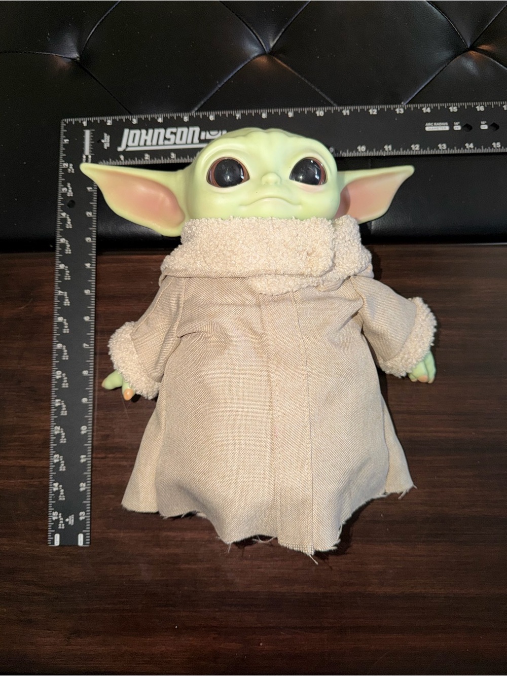 Star Wars Green Grogu Plush with Tan Sherpa Robe